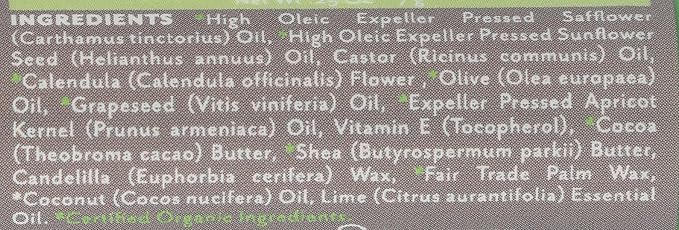 Soothing Touch Lip Balm, Organic Coconut Lime, .25 Ounce