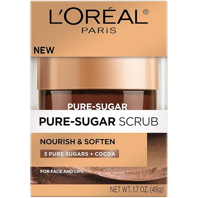 L’Oreal Paris Skincare Pure Sugar Scrub Nourish and Soften, 1.7 oz.