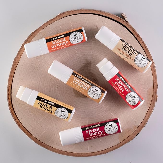 Dionis Goat Milk Lip Balm Ornament 0.28oz (Set of 6)