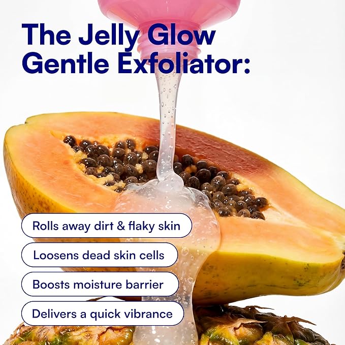 Bliss Jelly Glow Peel™ Gentle Non-Abrasive Cleanser and Exfoliator With Fruit Enzymes - 4 Oz - Nourishes and Hydrates Skin - Clean - Vegan & Cruelty Free