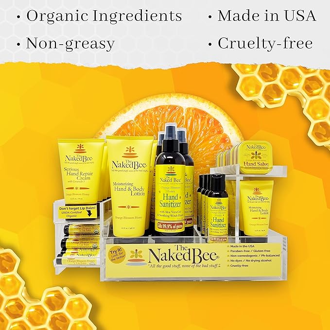 The Naked Bee Nourishing Body Lotion for All Skin Types (2.25 oz) Moisture Replenishing Lotion for Dry Skin with Jasmine & Honey