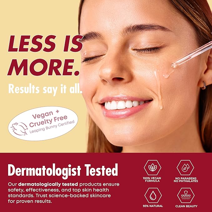 Collagen Face Serum - Dermatologist Tested, Anti-Aging, Korean Skin Care, Hydrates & Improves Elasticity - Strengthens Skin’s Barrier, Retains Water - Vegan, Paraben-Free, 1.69 Fl. Oz