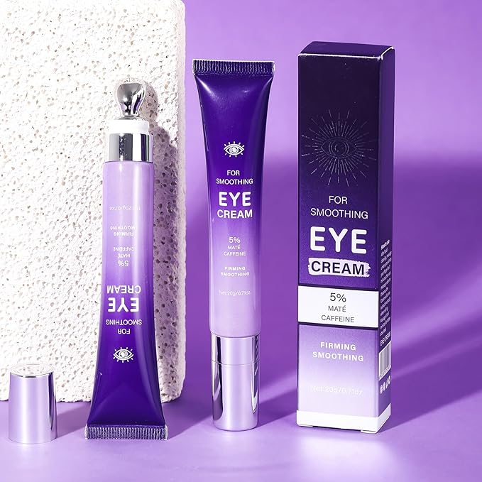Caffeine Eye Stick Cream Reduces Fine Lines,Dark Circles,Anti-Wrinkle,Hydrating Eye Balm for Puffy Eyes,Softens& Nourish Skin