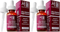 SeoulCeuticals 1% Korean Retinol Night Serum for Face - 97.5% Snail Mucin + Hyaluronic Acid + Bakuchiol, Cruelty Free K Beauty for Sensitive Skin 1oz (Pack of 2)