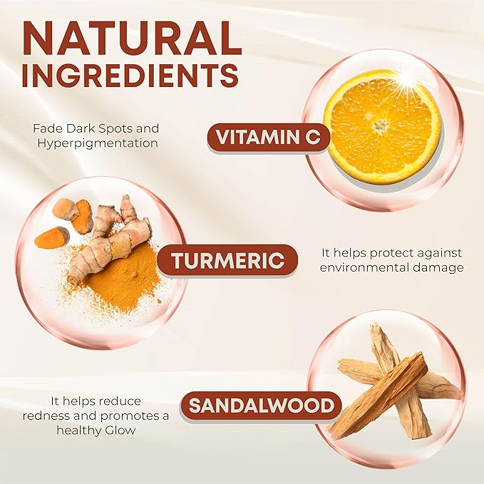 PRANA Sandalwood & Turmeric Face Mask - Natural Cleansing Facial Mask with Ayurvedic Ingredients - Bentonite & Kaolin Clay Mask - Brightening, Hydrating, Anti-Aging - Vegan & Cruelty-Free Mask (110ml)