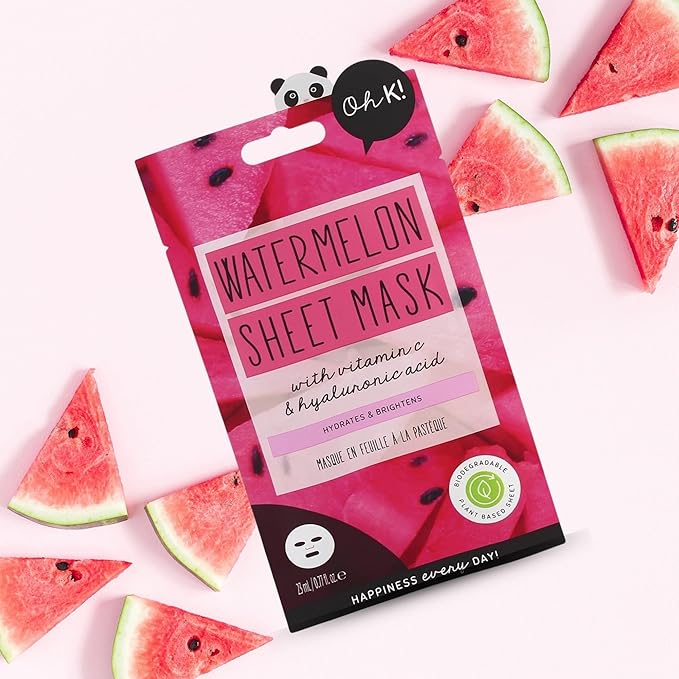 Sheet Mask - Watermelon by Oh K! for Unisex - 1 Pc Mask