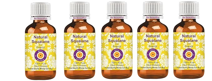 dève herbes Natural Squalane Oil (derived from Olives) (Pack of Five) 100ml X 5 (16.9 oz)