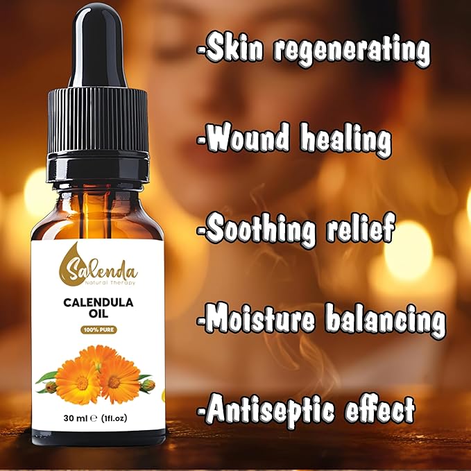 Calendula Oil, Calendula Oil for Skin, Fragrance Oils for Candle Making, 100% Pure & Natural, 1 Fl Oz (30 ml)
