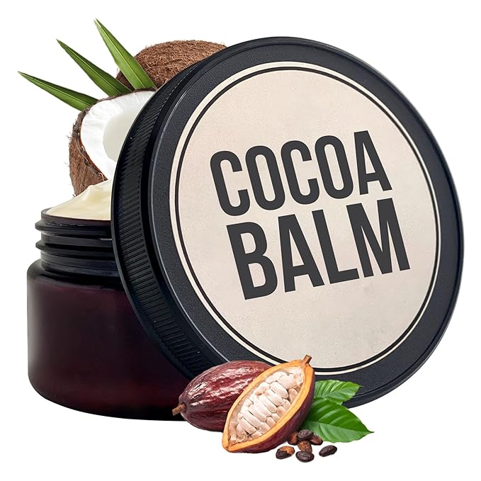 Cocoa, Shea, & Coconut Body Butter | All Natural Moisturizer for Dry Skin | Cocoa Butter for Deep Hydration | Body Balm for Men & Women | 6.3 oz