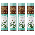 Badger Cool Mint Cocoa Butter Lip Balm, Long Lasting Hydrating Lip Care, 100% Organic Lip Balm, Large Size Stick, 4-pack