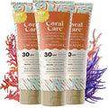 Stream2Sea Coral Care - Reef Safe Sunscreen SPF 30 Travel Size - First Reef-Approved Natural Mineral Sun block Boosts Coral Growth, Water resistant, Biodegradable, Eco-Friendly - 3 Pack