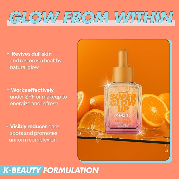 Vitamin C Face Serum – Dermatologist-Tested, Anti-Aging, Brightens & Evens Skin Tone – Hydrating & Revitalizing Korean Skin Care – Vegan, Paraben-Free, Clean Beauty – 1.69 Fl. Oz