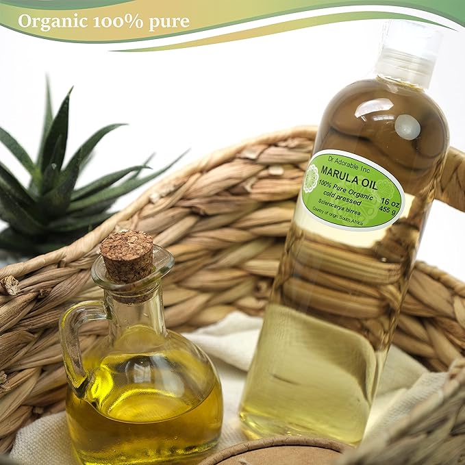 Dr Adorable - 16 oz - Marula Oil - 100% Pure Natural Organic Cold Pressed