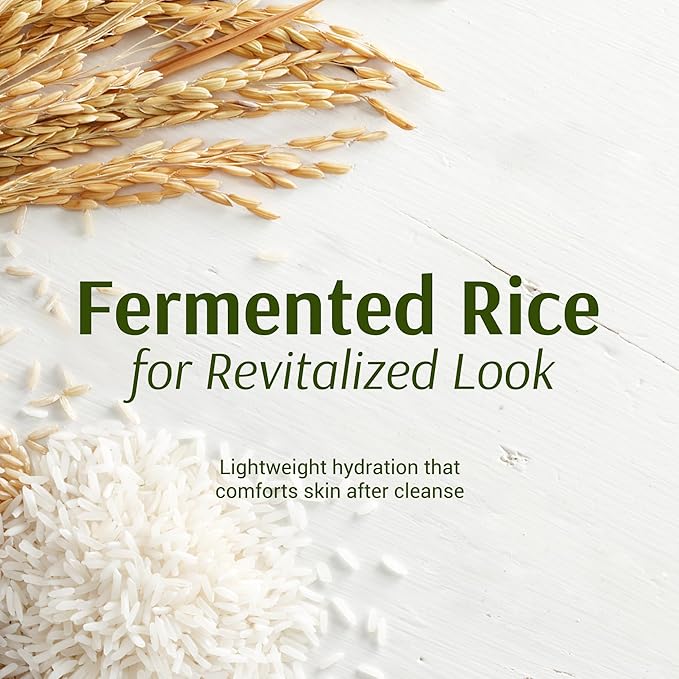 LAPCOS Fermented Rice Deep Hydration Cleansing Oil - Lightweight, Moisturizing and Hydrating Rice Bran Oil Face Wash Cleanser Makeup Remover - Vegan Korean Skin Care for All Skin Types 6.76 fl oz
