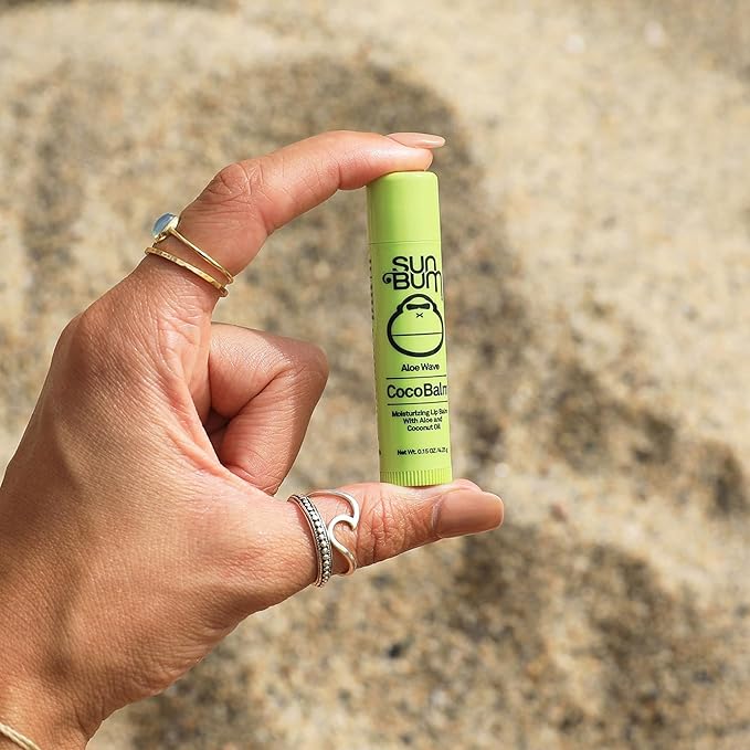 Sun Bum Cocobalm Aloe Wave - Hydrating Lip Balm With Coconut Oil and Aloe Vera - 0.15 oz Stick (Pack of 2)