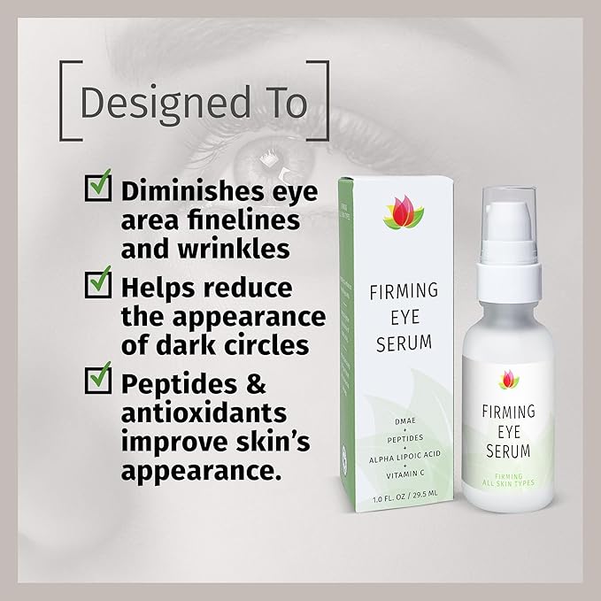 REVIVA LABS - Firming Eye Serum with Alpha Lipoic Acid, Vitamin C Ester & DMAE (1.0 fl.oz)