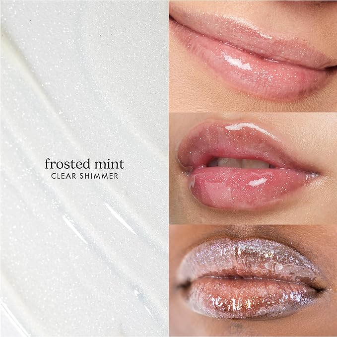 ESW Beauty Frosted Mint Smoothie Shimmer Lip Treatment – Cool Mint & Vanilla with Shea Butter & Vitamin E for Refreshing Moisture & Lip Defense