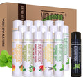 Naturistick Natural Beeswax Lip Balm 16-Pack | Assorted Flavors | Standard 0.15 oz Tubes
