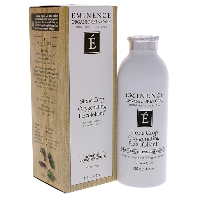 Stone Crop Oxygenating Fizzofoliant by Eminence for Unisex - 4.2 oz Exfoliator