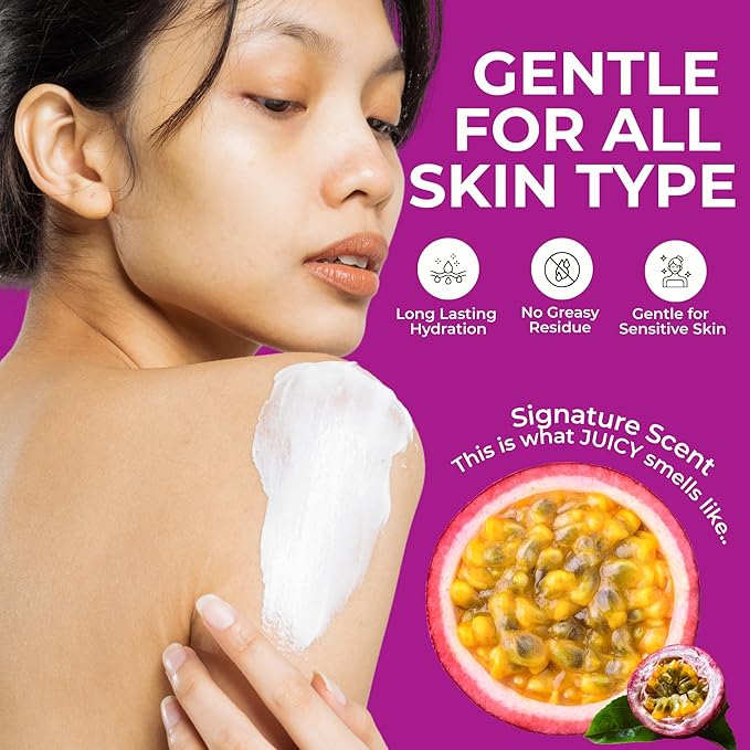 DANI Naturals Passion Fruit Hydrating Lotion, Vegan, Paraben-Free, Made with Organic Ingredients, 12 fl oz