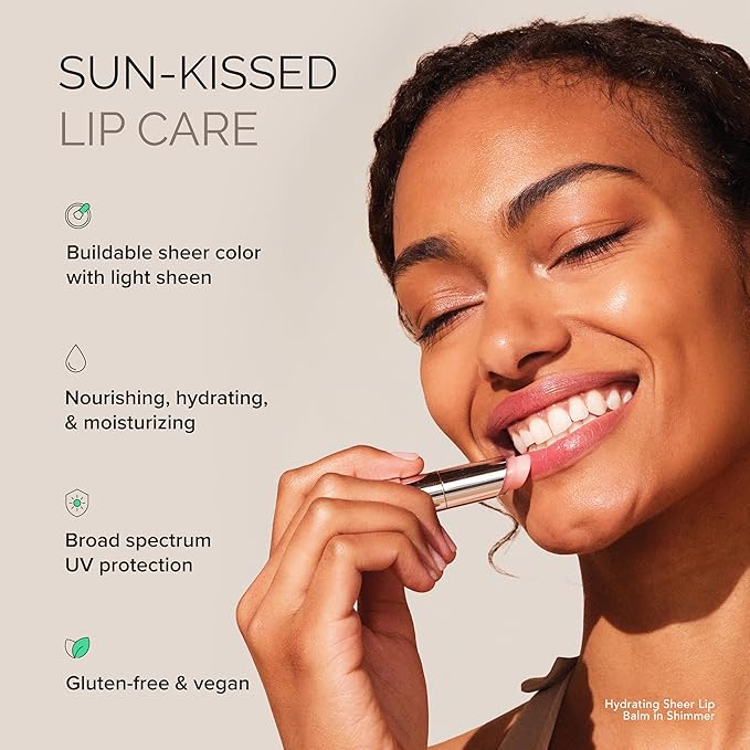 MDSolarSciences Tinted Sheer Lip Balm SPF 30 | Hydrating Lip Sunscreen | Shea Butter, Jojoba & Avocado Oils | Moisturizing, Vegan, & Clean| 0.15 oz, Natural pH Reactive Color Shimmer,(Pack of 2)