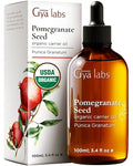 Gya Labs USDA Organic Pomegranate Seed Oil - 3.4 Fl Oz - Carrier Oil for Hair, Skin, Face, Scalp & Body Massage