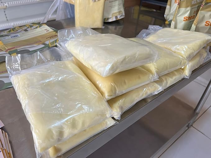 MGL Naturals Raw African Shea Butter Ivory 25 lb, 100% Pure and Unrefined. Nourish and moisturize skin and hair. Use alone or DIY recipes. From Ghana (25 lb)