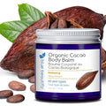 Blue Beautifly USDA Certified Organic Cacao Body Butter Balm - Soothes. Softens. Moisturizes. - Restores Dry, Chaffed, Cracked Skin - With Shea Butter, Cocoa Butter, and Vitamin E Oil - 4 fl oz