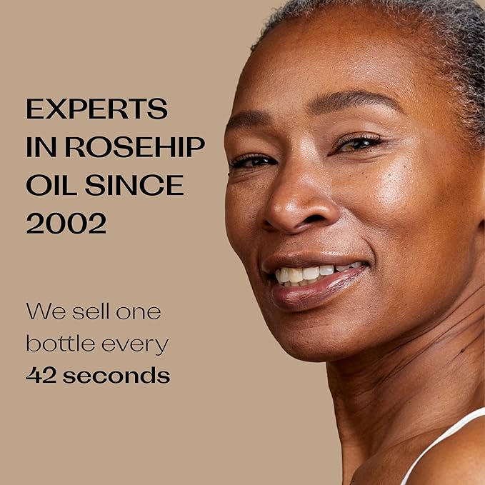 Trilogy Certified Organic Rosehip Oil, Intensive Nourishment, Improves Appearance of Scars, Stretch Marks, Fine Lines, & Wrinkles, 0.68 fl oz