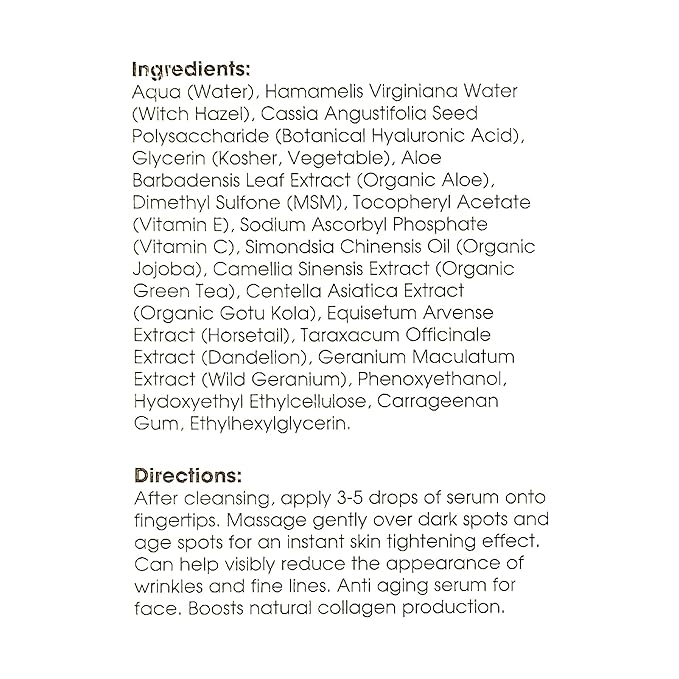 ZOE Organic Vitamin C Face Serum – Hydrating Serum for Sensitive & Dry Skin – 10+ Botanical Antioxidants & Botanical Lipids – Brightening, Smoothing, Vegan & Cruelty-Free & Fragrance Free