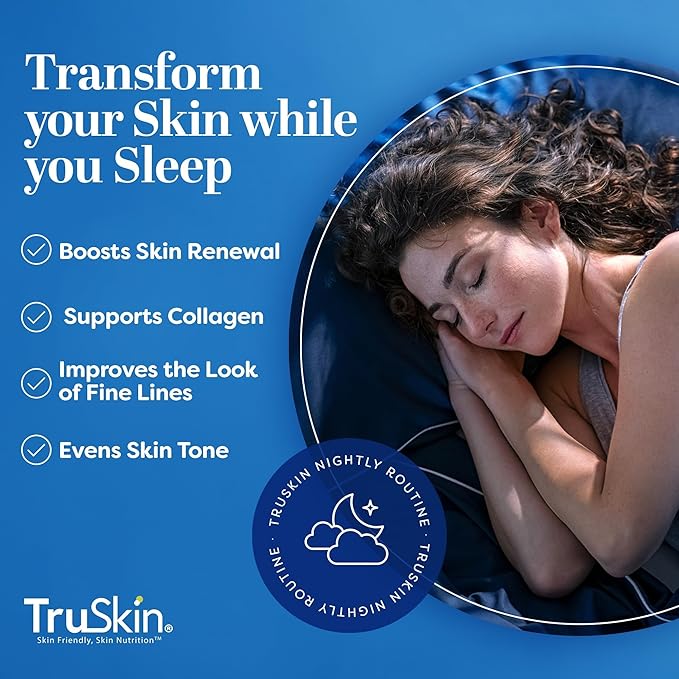 TruSkin Retinol Serum for Face – Gentle, Skin Friendly Anti-Aging Retinoid with Hyaluronic Acid, Cica & Vitamin E – Retinol Facial Serum for Smoother-Looking Skin & Improved Texture, 1 Fl Oz