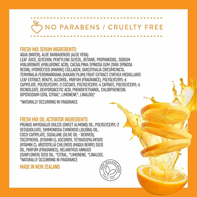 By Nature POP + BLEND Fresh Mix Vitamin C Collagen Sheet Mask – DIY Facial Treatment for Firming & Hydrating Skin with Kakadu Plum & Vitamin E – Pack of 12