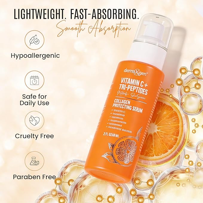 Vitamin C + Tri-Peptide Bright Idea Serum – Skin Brightening + Barrier Boost Complex for Radiant, Firm Skin – Anti-Aging Face Serum Boosts Collagen & Elasticity - 2 fl oz