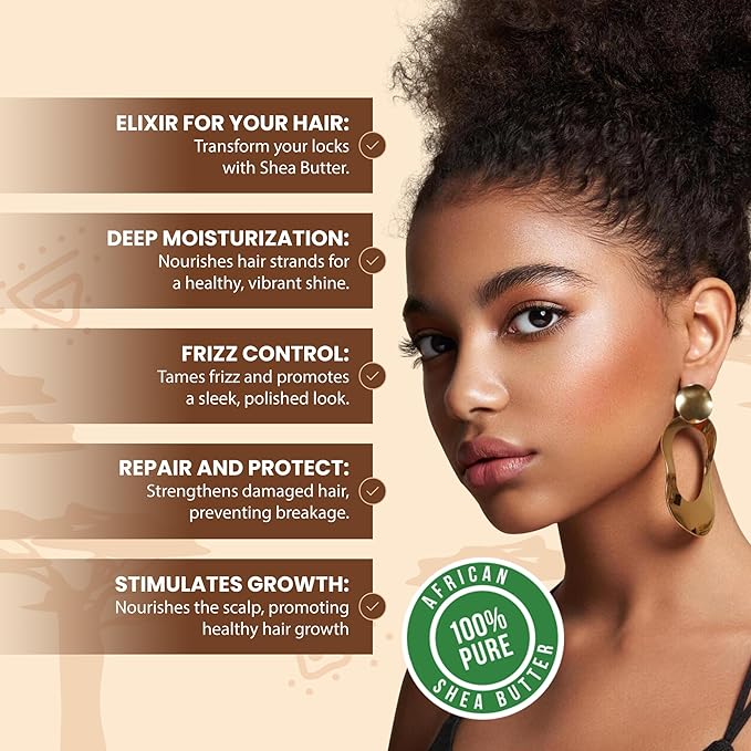 African Shea Butter Raw Unrefined 100% Pure Natural Organic Ivory Grade A - 32 oz / 2 lbs DIY Body Butters, Lotion, Cream, lip Balm & Soap Making Supplies, Eczema & Psoriasis Aid, Stretch Mark Product