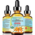 Botanical Beauty Certified Organic SEA BUCKTHORN OIL 100% Pure Natural Virgin Unrefined Cold-Pressed Carrier Oil for Face, Skin, Damaged Hair, Nails, Anti-Aging 0.33 Fl Oz - 10 ml