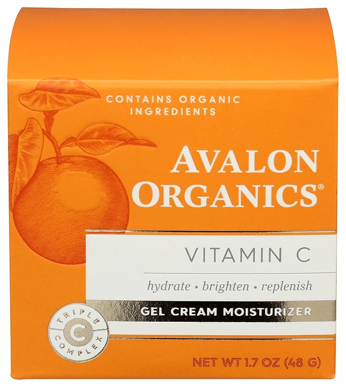 Avalon Organics Gel Cream Moisturizer with Vitamin C, 1.7 Oz