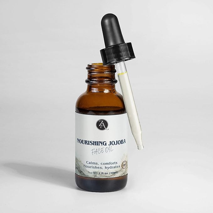 ZANVA Nourishing Jojoba Face Oil, Hydrating Facial Oil with Squalane and Magnolia Bark Extract, 1 fl oz (30ml)