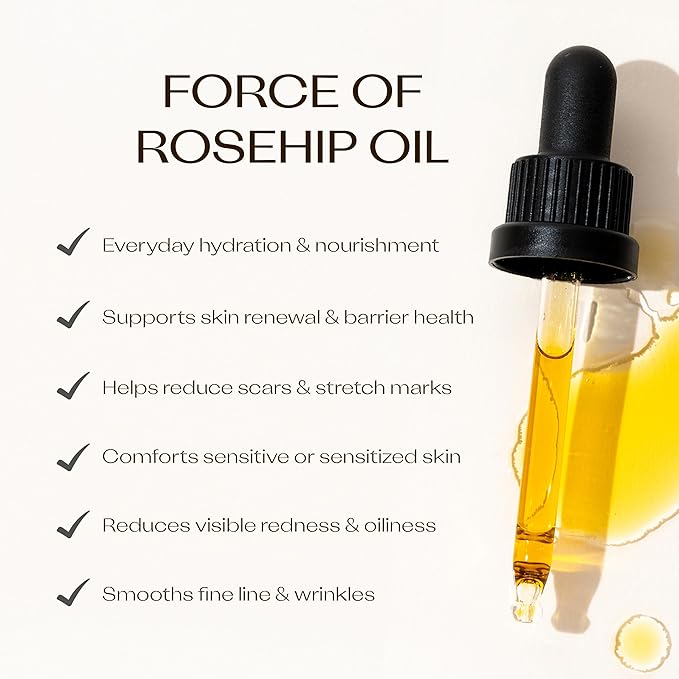 Trilogy Certified Organic Rosehip Oil Duo, Intensive Nourishment, Improves Appearance of Scars, Stretch Marks, Fine Lines, & Wrinkles, 0.68 fl oz each