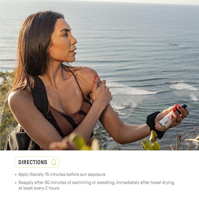 Raw Elements Face + Body Serum SPF 50 All-Natural Mineral Sunscreen - Reef Safe, Water Resistant, Broad Spectrum UVA/UVB Protection, Safe For All Ages, Travel Size 2oz