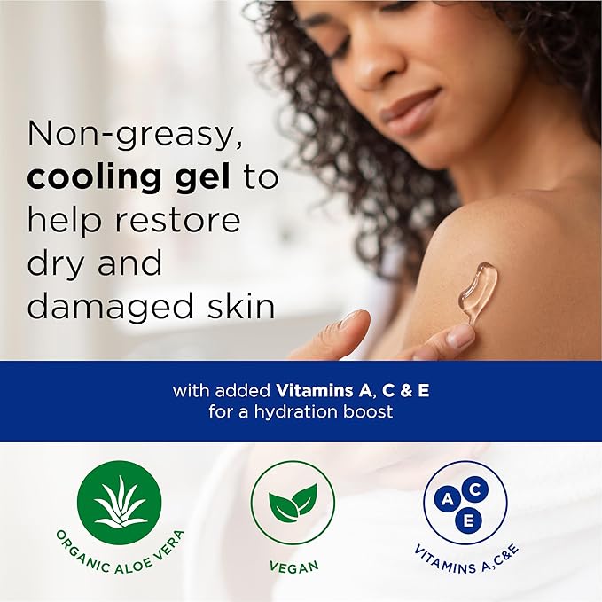 Aloe Pura Organic Aloe Vera Gel & Vitamin A C & E 6.8 fl oz