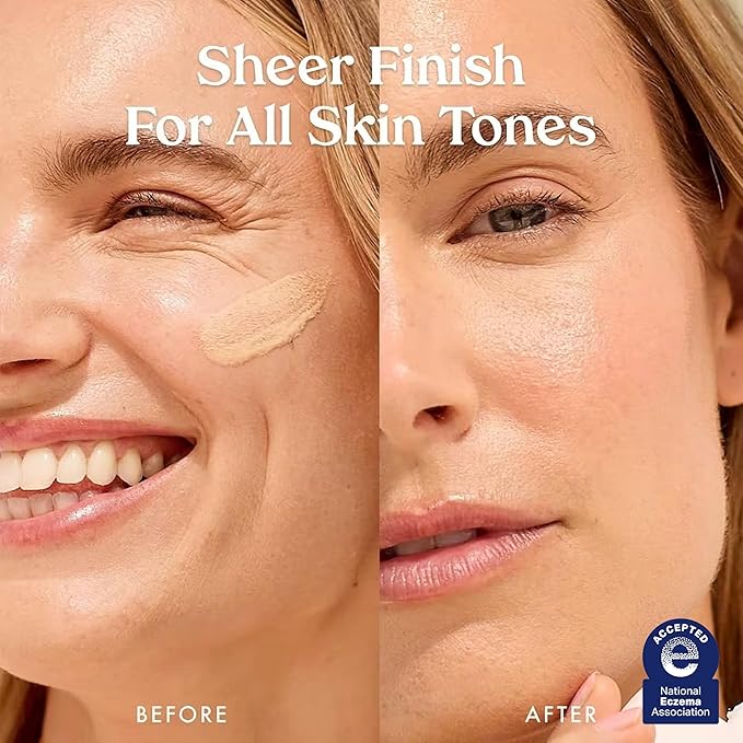 Kopari Bright as Day Sheer Mineral Sunscreen SPF 50, 100% Mineral Facial Sunscreen with Vitamin C & Niacinamide, Sheer Finish, All Skin Tones, 1.7 oz
