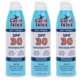 Coral Isles SPF 30 Sunscreen Spray - Hawaii Reef Safe Compliant - Oxybenzone & Octinoxate Free - Broad Spectrum - Water Resistant, 6 Fl Oz (Pack of 3)