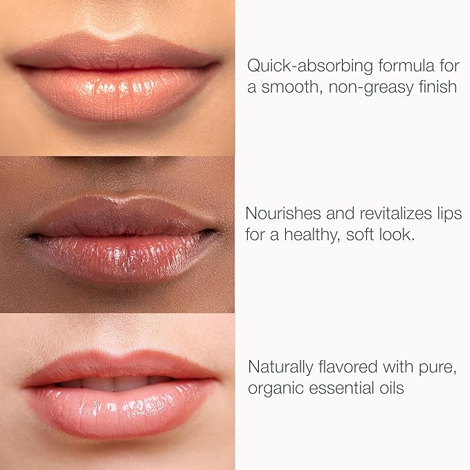 USDA Organic Lip Balm Unflavored 4-Pack by Bambalo – Beeswax, Coconut Oil, Vitamin E – Gentle Lip Repair Chapstick for Dry Lips – Moisturizing Care for Men and Women