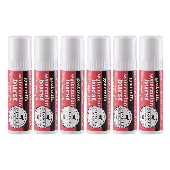 Dionis Goat Milk Lip Balm Watermelon Burst 0.28oz (Pack of 6)