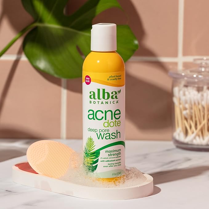Alba Botanica Acnedote Maximum Strength Deep Pore Wash (Packaging May Vary), 6 Oz (Pack of 2)