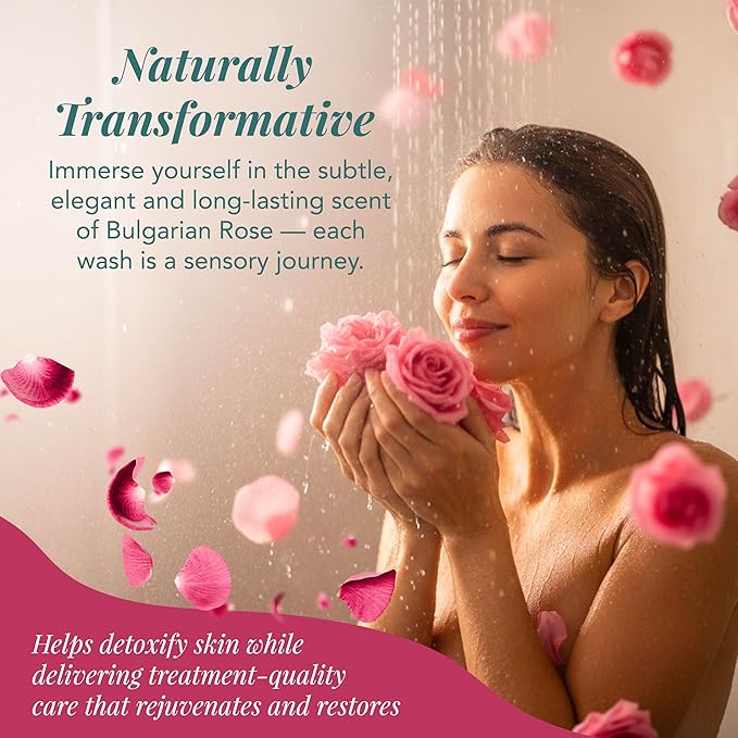 Saavy Naturals Body Scrub - Scented Sugar Rose Extract, Natural Body Scrub & Vegan Exfoliating with Vitamin E, Gentle for Sensitive Skin – Made in USA – Bulgarian Rose (1 Pack) - 12 oz
