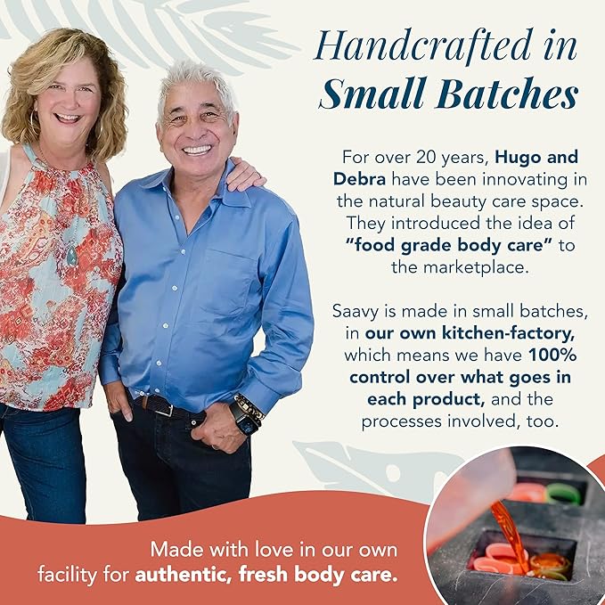 Saavy Naturals Body Scrub - Scented Sugar Vanilla Extract, Natural Body Scrub & Vegan Exfoliating with Vitamin E, Gentle for Sensitive Skin – Made in USA – Tahitian Vanilla (1 Pack) - 12 oz