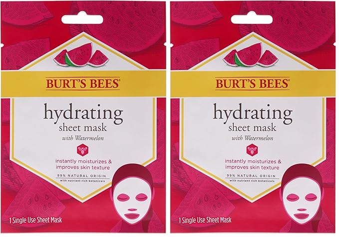 Burt's Bees Hydrating Sheet Mask With Watermelon 1 Pc (Pack of 2)