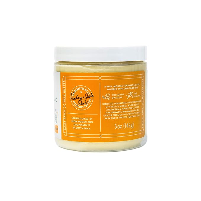 Shea Radiance P.U.R.E. Whipped Shea Butter with Colloidal Oatmeal - Whipped Body Butter Blended with Skin Soothing Oatmeal & Moisturizing Rice Bran Oil | Citrus Blossom (5 oz)
