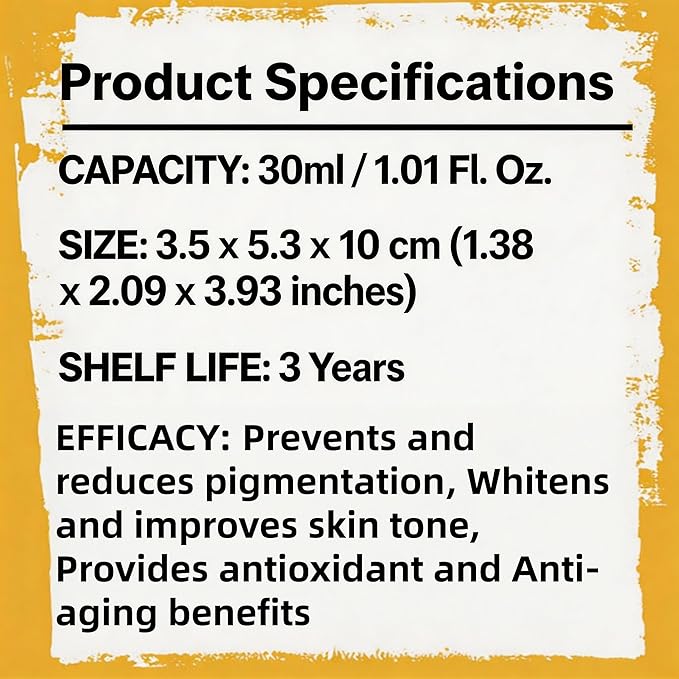 Vitamin C Face Serum with Niacinamide & Arbutin – Visibly Brightens Skin, Helps Reduce Dark Spots & Signs of Aging for a Radiant Glow – 30ml / 1.01 fl.oz. (1, 1)
